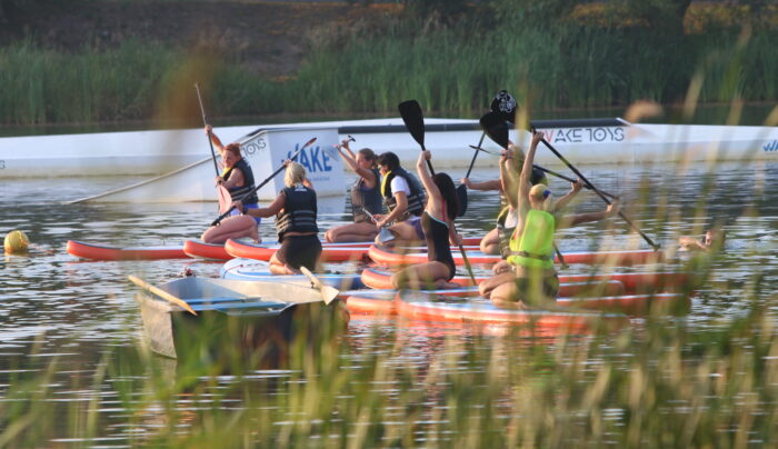 Na Łazienkach ćwiczyli na wodzie!