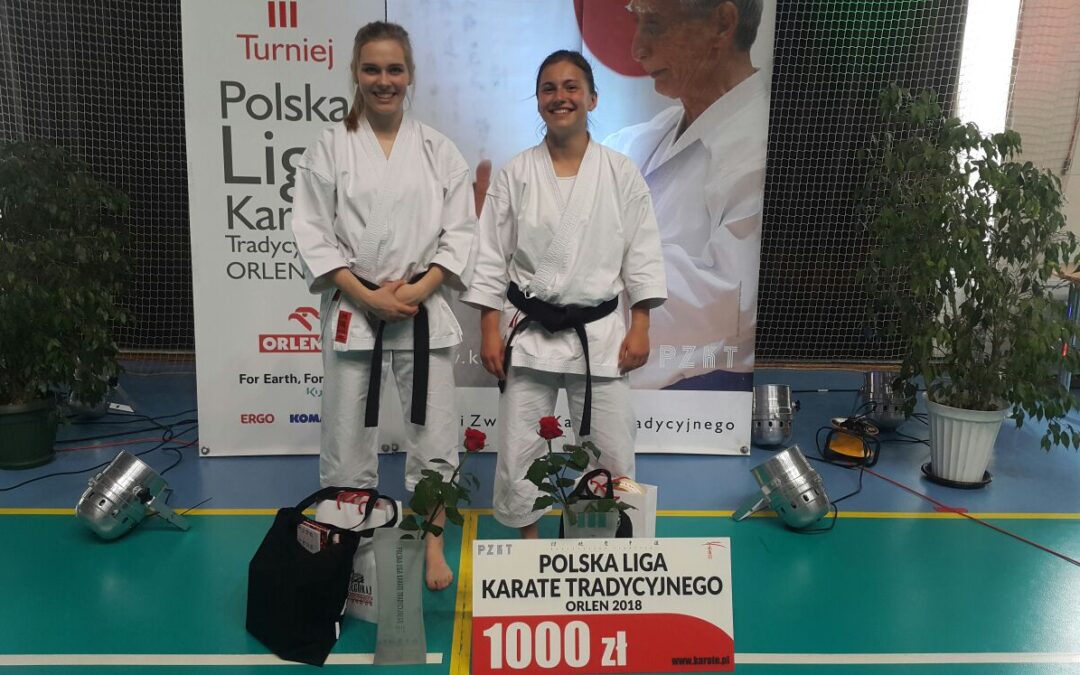 Klaudia Piórek na podium Polskiej Ligi Karate Tradycyjnego