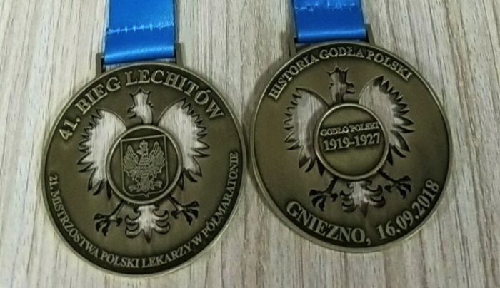 Tak wygląda medal 41. Biegu Lechitów