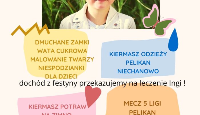 Pelikan organizuje piknik dla chorej Ingi