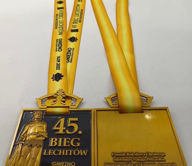 Tak wygląda medal 45. Biegu Lechitów