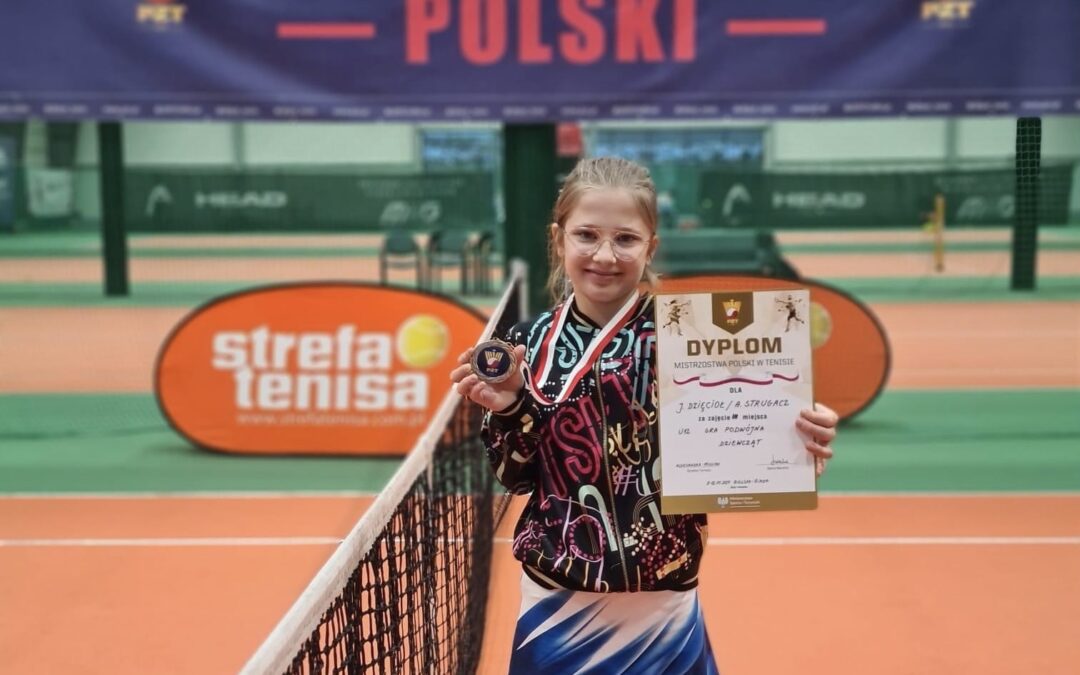 Julia Dzięcioł brązową medalistką mistrzostw Polski w deblu