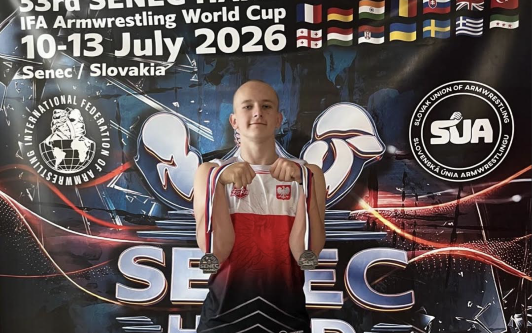 Albert Stachowiak podwójnym medalistą Pucharu Świata w armwrestlingu